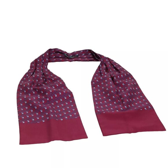 HERMES Ascot Thailand Necktie Silk Red - Picture 1 of 9